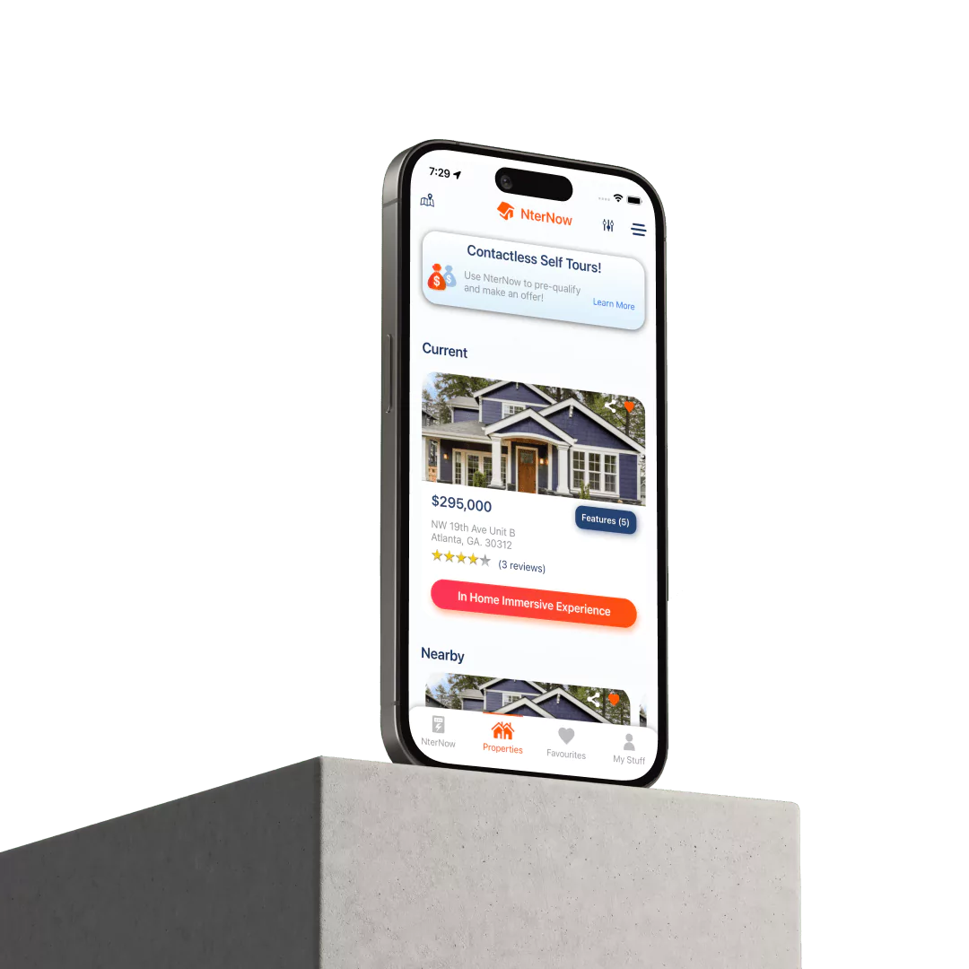 Mobile application development for NterNow's instant property touring solution by Karvex